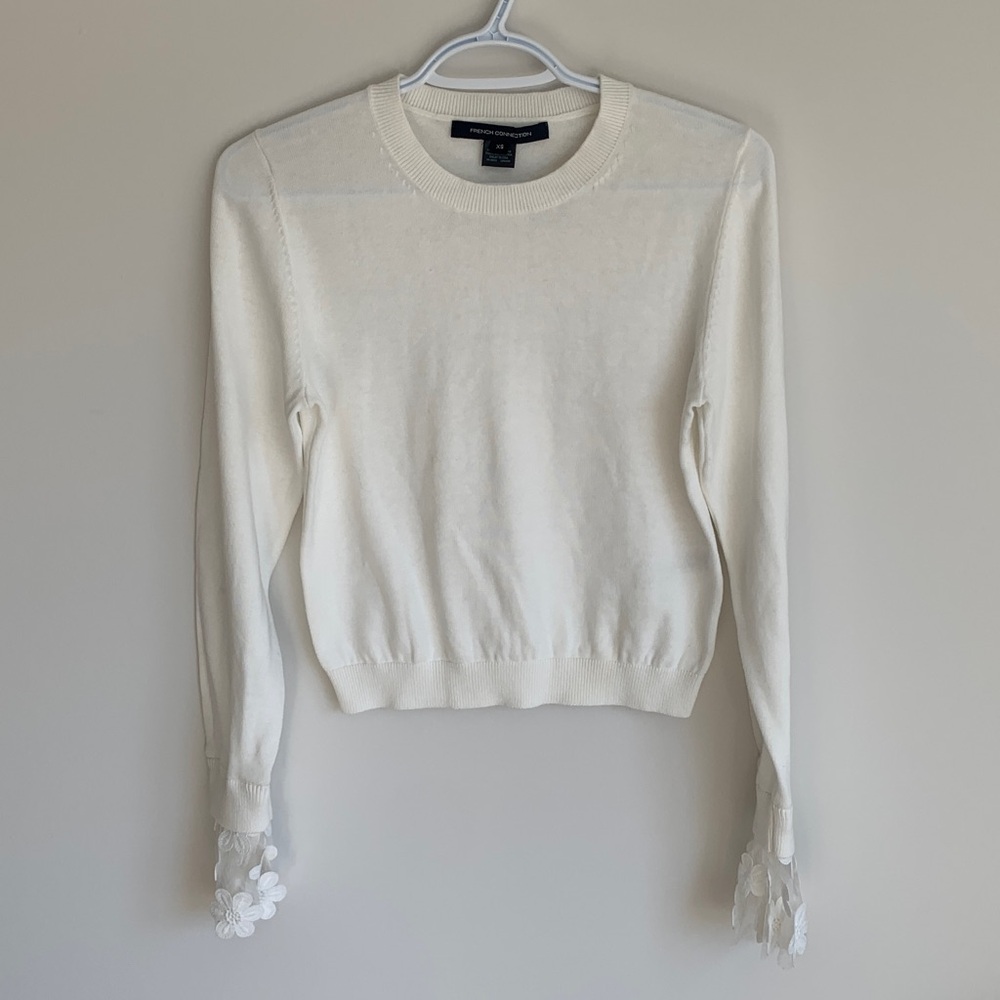 French Connection Ivory Knit Sweater